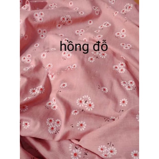 Vải thô họa tiết hoa cúc chất đẹp