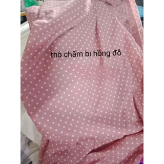 Vải thô họa tiết hoa cúc chất đẹp