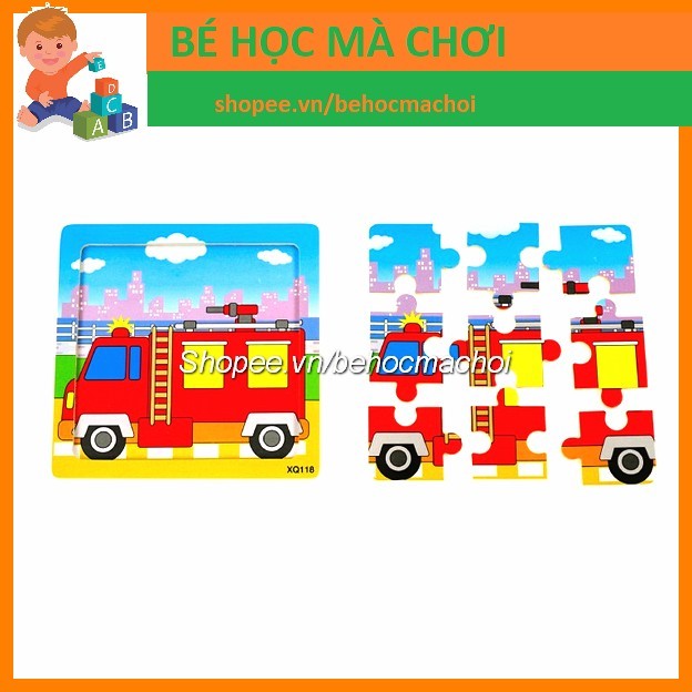 Ghép Hình 9 Mảnh - Puzzle Chủ Đề Phương Tiện Giao Thông
