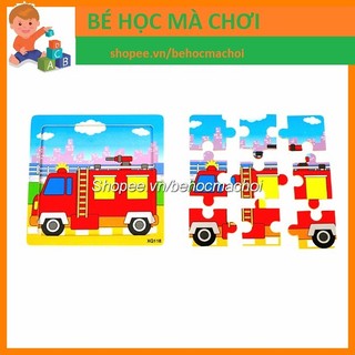 Ghép hình 9 mảnh - puzzle chủ đề phương tiện giao thông