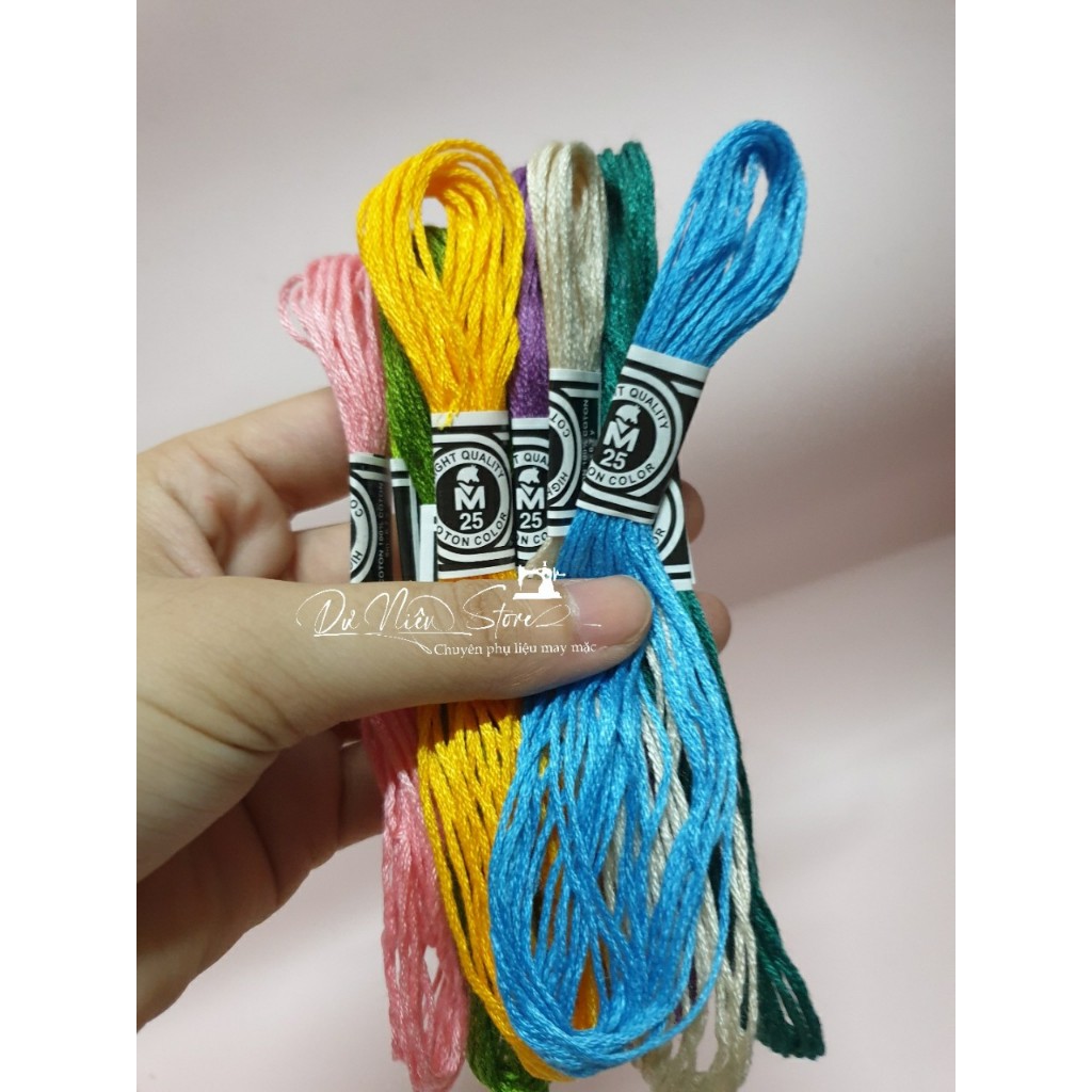 Chỉ thêu DMC thêu tranh chữ thập giá 10 tép.