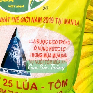 5kg ST25 Lúa Tôm Ông Cua  ( Chính Hãng ) Gạo Cao Cấp
