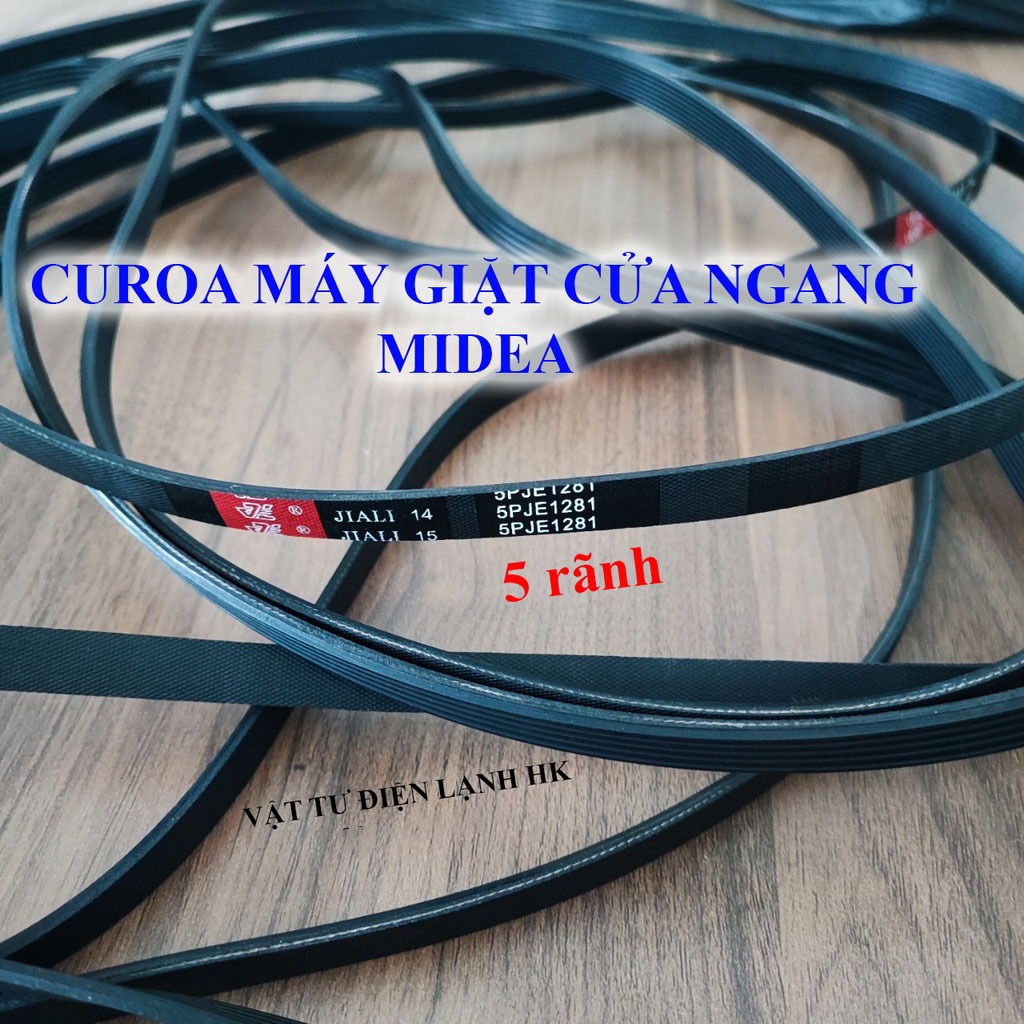 Dây curoa bằng cao su dùng cho máy giặt sấy 5EPJ1281 MIDEA TOSHIBA  đai culoa 5PJE 1281 MEDIA 5 rãnh