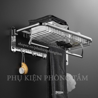 [MẪU MỚI CAO CẤP] Giá treo khăn tắm Inox 304 cao cấp - Kệ treo khăn tắm SUS304