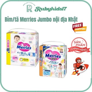 Tã dán/Bỉm Merries nội địa Nhật đủ size