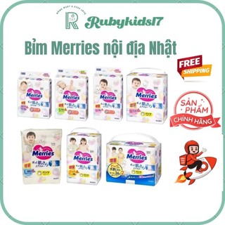 Tã dán/Bỉm Merries nội địa Nhật đủ size