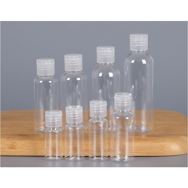 Set 10 Chai nhựa nắp BẬT 5ml/ 10ml/ 15ml/ 20ml/ 25ml/ 30ml/ 50ml/ 80ml/ 100ml/ 200ml - Lọ pet chiết mỹ phẩm, đựng gel..