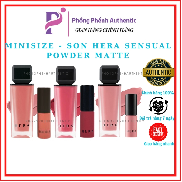   Mini  Son kem lì HERA Sensual Powder Matte Các Màu 426 - 145 - 133 