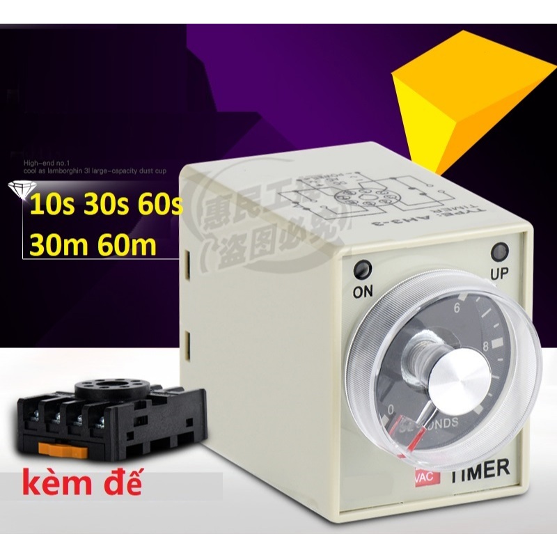 Rơ le thời gian CKC Timer AH3-3 10s; 60s, 30m,60m - relay timer CKC