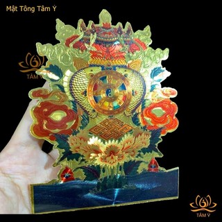 Miếng dán (COMBO 5 TẤM) Decal Bát Kiết Tường (Tám Tướng Cát Tường - Bát Cát Tường) pháp bảo Mật Tông Tâm Ý