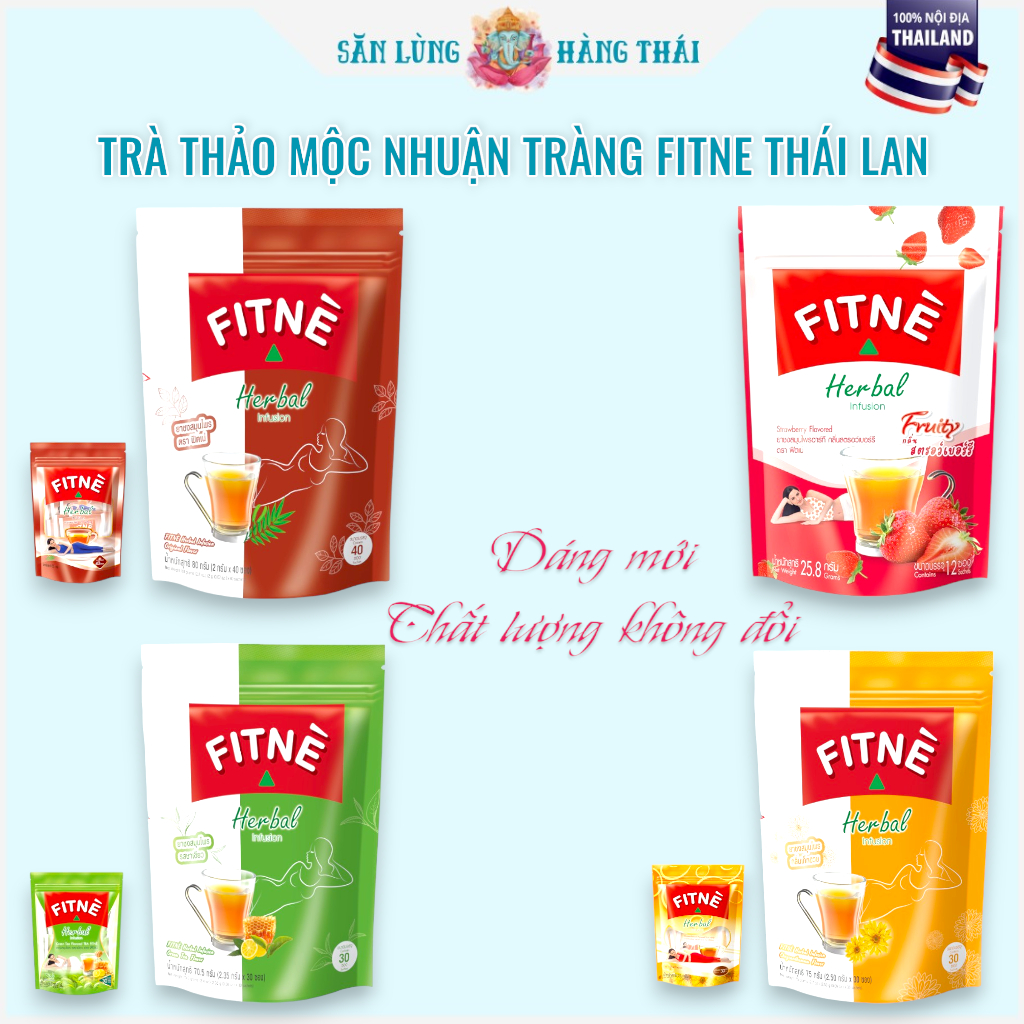 Trà Fitne Thái Lan (40 Gói Đủ Vị)