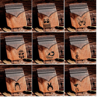   Tặng giấy dán  Đàn kalimba Tonic 21 phím gỗ Tuyết Tùng TT002- Số lượng giới hạn tặng quà decor 