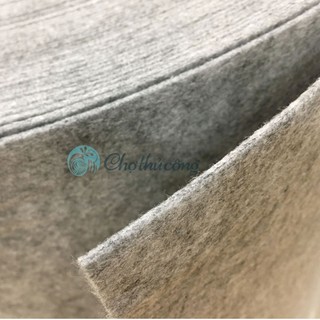 Combo 2 nỉ xám dày 2mm (90cmx2m)