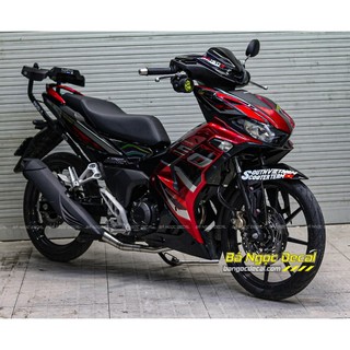 TEM DÁN XE WINNER X V3 MẪU RS  ĐỎ ĐEN