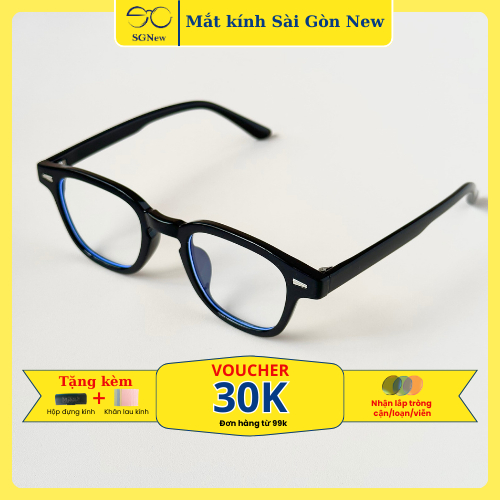 Gọng kính Nhựa dẻo Vuông Nam nữ Unisex SGNew 3014