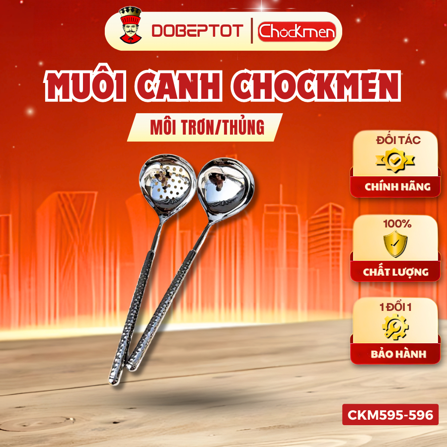 Muôi canh Chockmen C595 - C596 inox 316