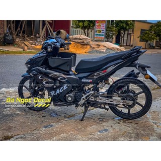 TEM DÁN LỬA TRẮNG RS150R XE WINNER X V3 MÀU ĐEN