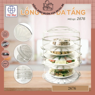 [HÀNG MỚI VỀ] Lồng Bàn Đa Tầng 2676, Lồng Bàn Cao Cấp Việt Nhật