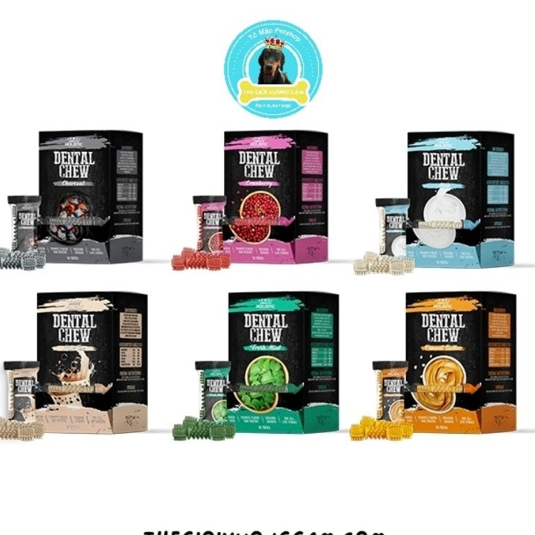 [HỘP 50PCS] ABSOLUTE DENTAL CHEW XƯƠNG GẶM SẠCH RĂNG CHO CHÓ