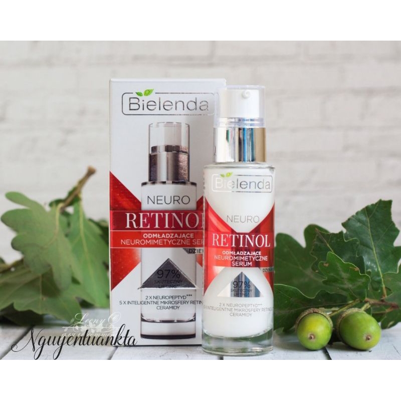 Serum Bielenda Retinol Neuro trẻ hóa, làm da căng bóng, mờ thâm sẹo