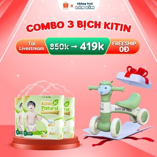 Tã Bỉm Kitin Natural size NB56/S50/M44/L40/XL38/XXL36/XXXL34, chống hăm, mỏng thoáng