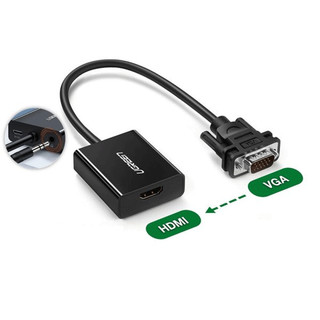 Cáp Chuyển Đổi VGA sang HDMI + Audio 3.5mm UGREEN 50945 - Hàng Chính Hãng BH 18 tháng