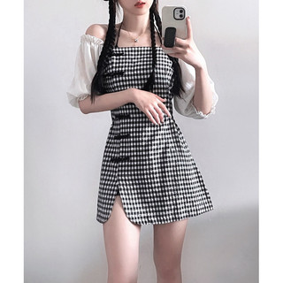 [CÓ SẴN, ẢNH THẬT] 𝐓𝐕 𝐒𝐎𝐔𝐋 Đầm caro trung hoa
