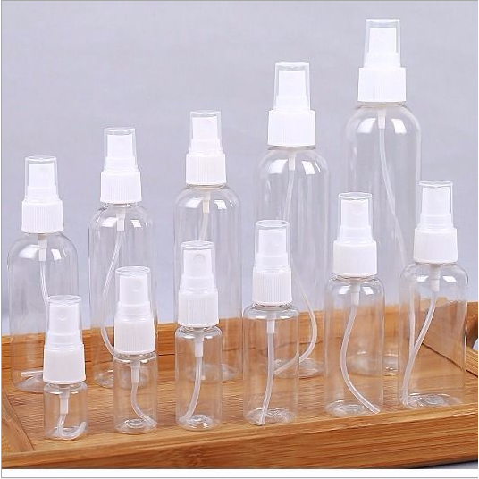 SET 10 Chai nhựa xịt phun sương 5ml/ 10ml/ 15ml/ 20ml/ 25ml/ 30ml/ 50ml/ 80ml/ 100ml/ 200ml - Lọ pet chiết mỹ phẩm, cồn