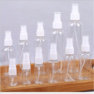 SET 10 Chai nhựa xịt phun sương 5ml/ 10ml/ 15ml/ 20ml/ 25ml/ 30ml/ 50ml/ 80ml/ 100ml/ 200ml - Lọ pet chiết mỹ phẩm, cồn