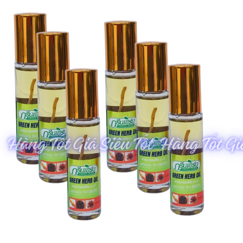 (Q8) Dầu Sâm Thái Lan Green Herb Oil 8ml Dạng Lăn