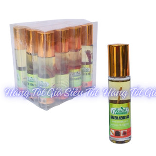 (Q8) Dầu Sâm Thái Lan Green Herb Oil 8ml Dạng Lăn