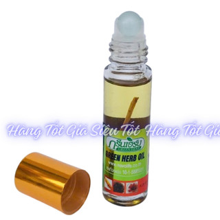(Q8) Dầu Sâm Thái Lan Green Herb Oil 8ml Dạng Lăn