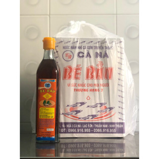 Thùng nước mắm Bé Bầu, loại thượng hạng, chai đế vuông 500ml thuỷ tinh