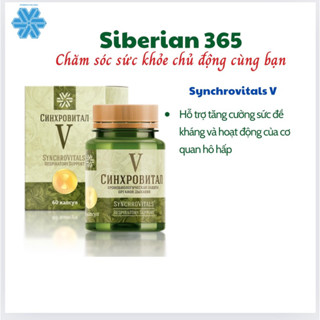 [Hỗ trợ hô hấp] Syn 5 - thức ăn chăm sóc mức độ sức khỏe Synchrovitals V Siberian - 60 viên