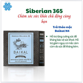 [Trà tăng sức đề kháng N4] Trà thảo mộc Siberian Baikal tea collection Herbal tea N4 - 30 gói - Date T12/2026