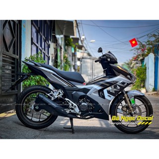 TEM HRC DÁN XE WINNER X V3 V4 MÀU BẠC XANH ĐEN 2024