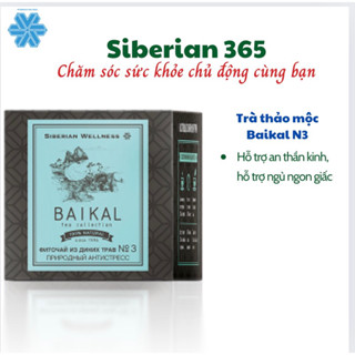 [Trà Ngủ N3] Trà thảo mộc Siberian Baikal tea collection Herbal tea N3 - 30 túi - Date 2026