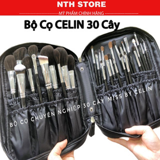 Bộ cọ Celin 30 cây cải tiến lông thú mềm mịn dành cho makeup chuyên nghiệp chính hãng kèm bao da