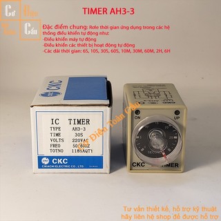 Rơ le, Relay thời gianTimer CKC AH3-3 220VAC