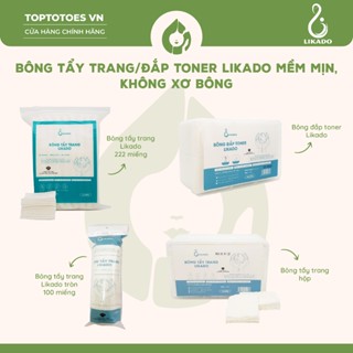  HÀNG NHẬP KHẨU  Bông tẩy trang đắp toner Likado mềm mịn không xơ bông 