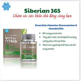 [Hỗ trợ khớp] Thực phẩm bảo vệ sức khỏe Essential Vitamins 4 Glucosamine & Chondroitin – 60 viên – Date T3/2026
