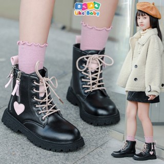 Giày Boot Bé GáiTừ 3-12 Tuổi Da Bóng Bốt Bé Gái Phong Cách Cá Tính Năng Động G169