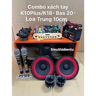 COMBO LOA KÉO XÁCH TAY BAS 20CM KÈM VỎ THÙNG - ÂM THANH TUYỆT VỜI