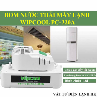 Bơm nước thải máy lạnh WIPCOOL PC-320A 6M, máy bơm xử lý nước ngưng điều hòa wipcol hàng Tốt