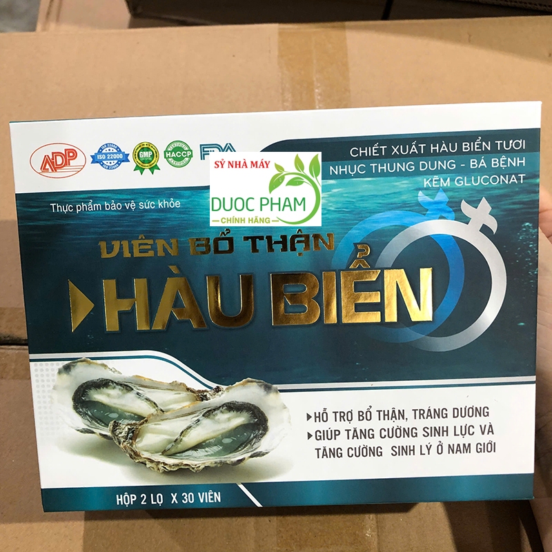 [Che tên SP] Set 2 lọ bổ thận HÀU BIỂN sâm cau - Tinh chất hàu biển giúp bổ thận tăng cường sinh lý