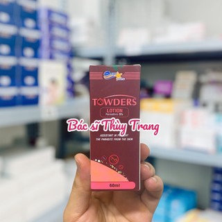 Sữa loại sạch ghẻ, rận và các loại ký sinh trùng TOWDERS LOTION - 60ml