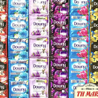  nước xả vải downy giữ hương thơm bền lâu đánh bay mùi hôi khó chịu dây 10 gói * 18ml   đủ hương  