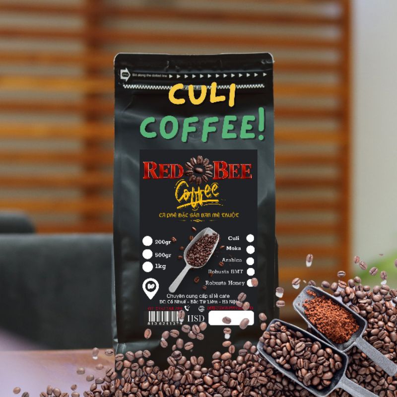 Cafe rang xay nguyên chất 100% culi mộc cao cấp 500gr
