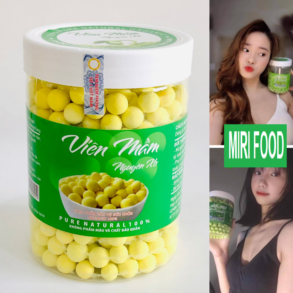 [CÓ CHE TÊN] 500gr Viên Mầm Đậu Nành Nguyên Xơ, Nở Ngực, Tăng Vòng 1, Đẹp Da, Cân Bằng Nội Tiết Tố Nữ có Chứng Nhận ATTP
