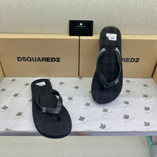 Dép tông nam nữ DG đế cao su ép xốp 2 lớp dập vân chữ monogram hoa văn quai tag logo bạc cao cấp DL61P